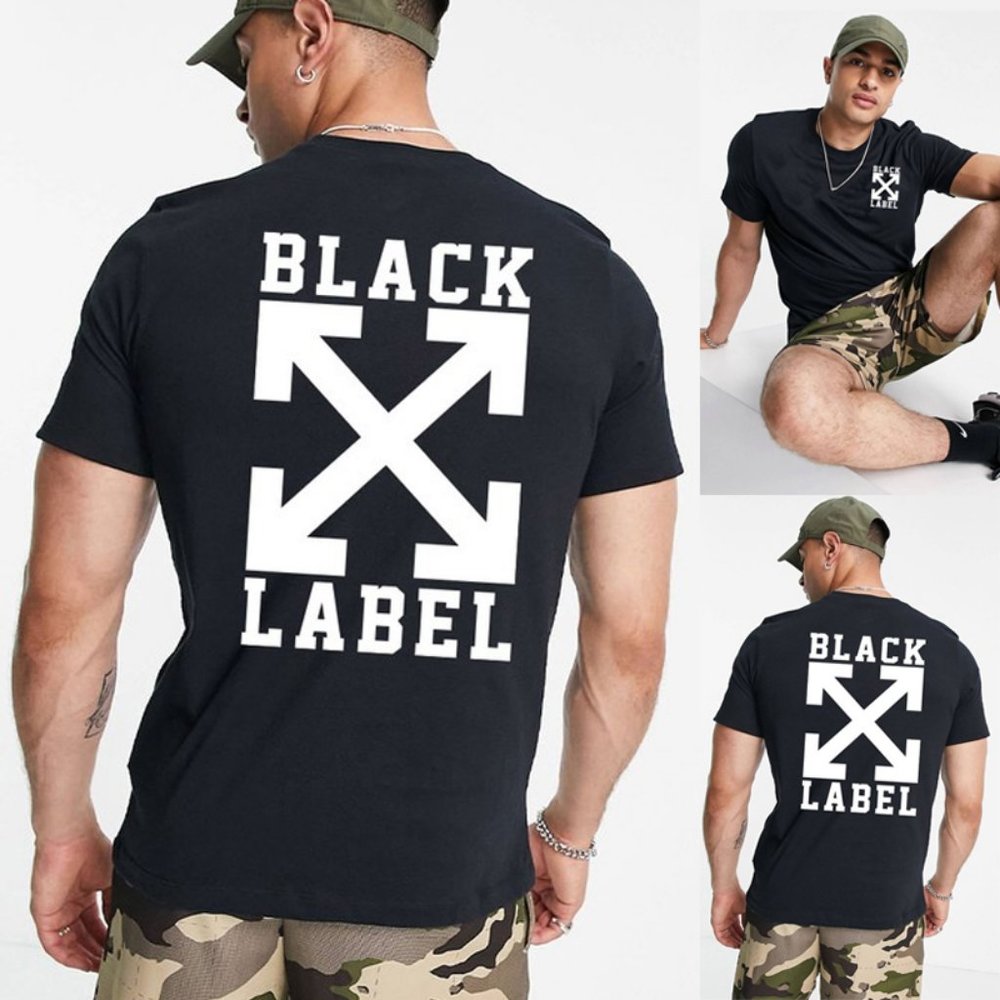 NEW Unisex 100% Cotton Short Sleeves Black Label Arrows Graphic T Shirt Tee Top